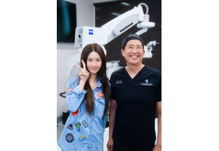 EVO ICL Patient, Ann Zhang, with Dr. Robert Lin