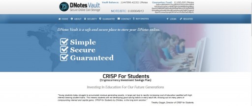 Digital Currency Student Debt Solutions Offered by Bitcoin Alternative DNotes With Long Term Savings Plans For Students