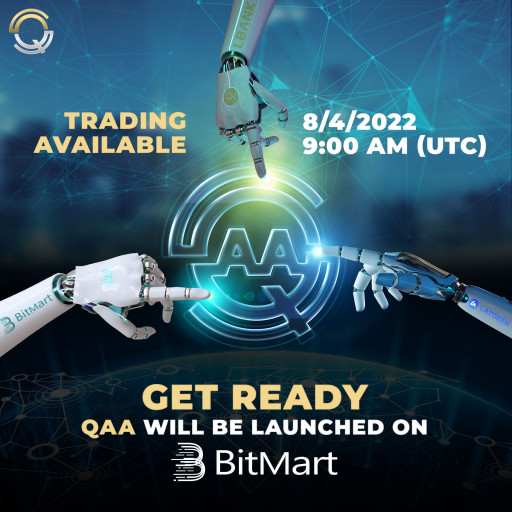 Qommodity's Qaa Token Available on Bitmart Starting August 4