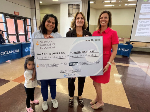 Inspirational Educator Surprised With Full Master's Degree Scholarship From American College of Education