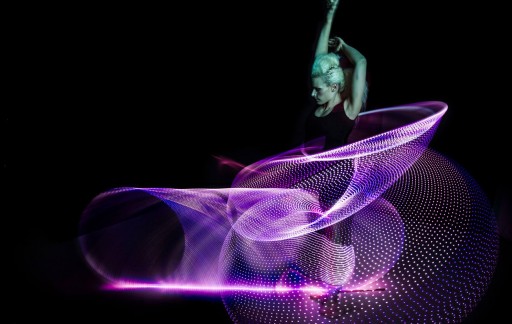 High Tech Hula Hoop Meets World Renowned Hoop Artist