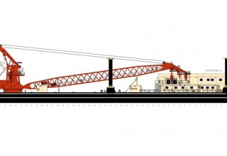 Floating Crane Barge