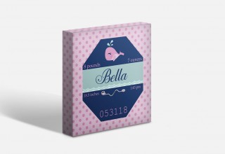 Baby Stats Beach Tag 