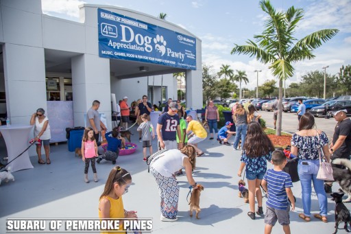 Subaru of Pembroke Pines Celebrates Subaru Loves Pets by Hosting 4th Annual 'Dog Appreciation Pawty' in Support of Pooches in Pines