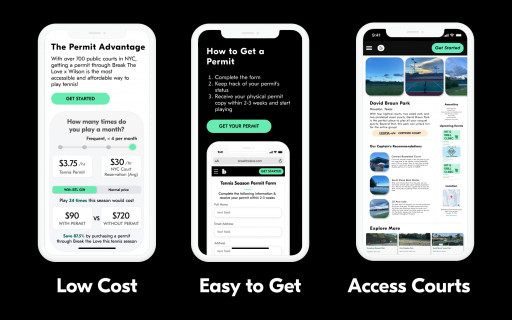 Break the Love Partners With Wilson Sporting Goods to Give the Gift of Game to Tennis Players in NYC With Online Permits System