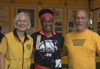 Scientology Volunteer Ministers at the Good in the Hood festival