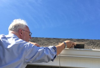 Solar power sensor for grid stress measurements