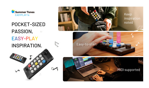 SummerTones Announces Launch of EASYPLAY 1s: Play It Easy, Mini, Affordable, Yet Powerful Music Keyboard