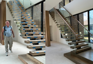 Modern Floating Staircase Transformation – Orlando, FL