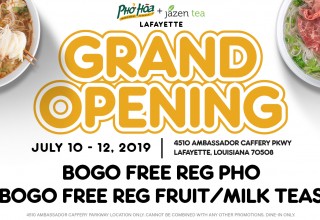 Pho Hoa and Jazen Tea Grand Opening July 10-12