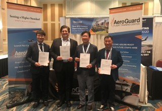 The newly signed agreement between AeroGuard Flight Training Center and its international partners.