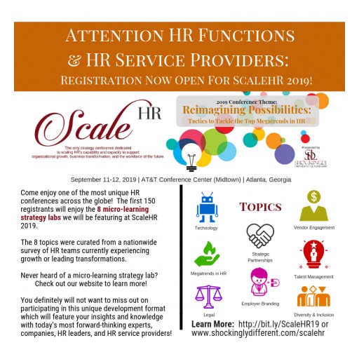 2019 ScaleHR Human Resources Conference Speaker Lineup Confirmed