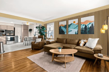 Barron Designs' Acoustic Paneling Seen In Modern Home Living Room Accent Wall