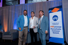 Arsen Ustayev, CEO of CareChoice Homecare, accepts Outstanding Growth Award