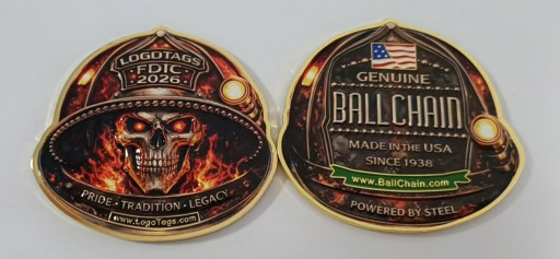 Logotags, USA's Leading Custom Challenge Coin Company Unleashes Red-Hot Solid Brass Coins at FDIC 2026 - Selling Out Fast!