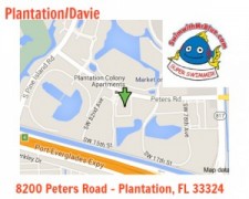 Map to the Plantation location for swim lessons. 