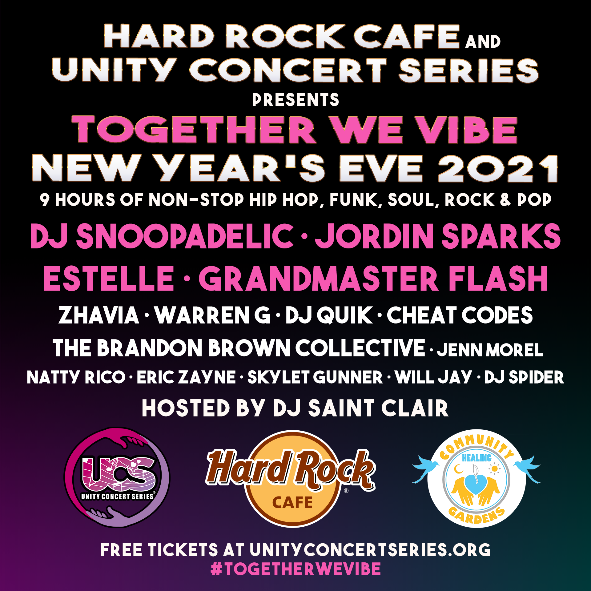 Unity Concert Series and Hard Rock Cafe Presents DJ Snoopadelic, Jordin