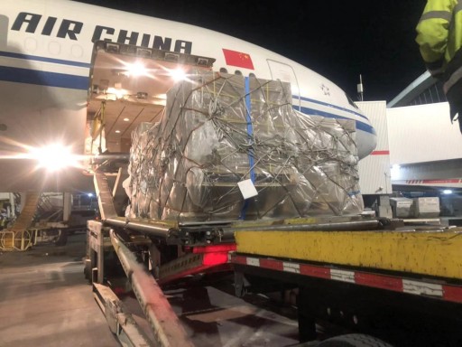 Donated Medical Supplies Leave New York for Wuhan