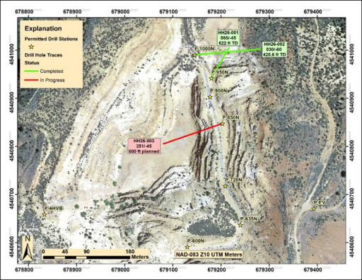 Four Nines Gold Intersects Hydrothermal Breccia in First Three Holes at Hayden Hill