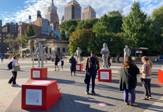 Five Protector Monuments and an Empty Pedestal