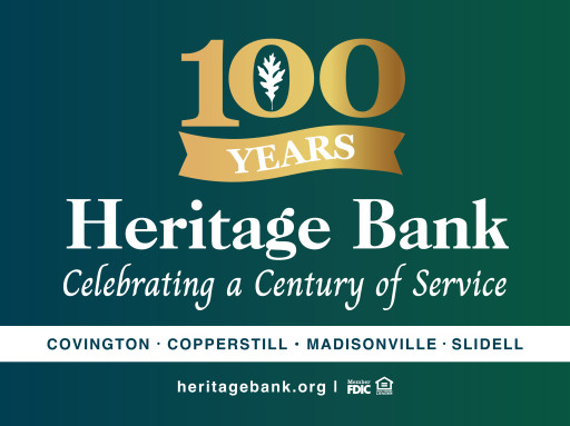 Celebrating a Century of Service — Heritage Bank of St. Tammany