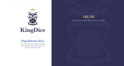 KingDice Bitcoin Dice, a New Provably Fair Bitcoin Dice Game, Offers Huge Payouts