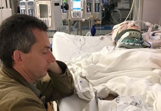 Ana Wakefield in the hospital