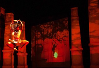 Dancer David Felicie as Mowgli in "The Jungle Book"