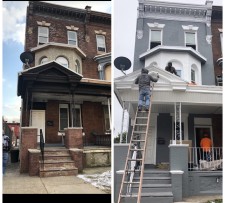 Remodel project in the inner city of Philadelphia 