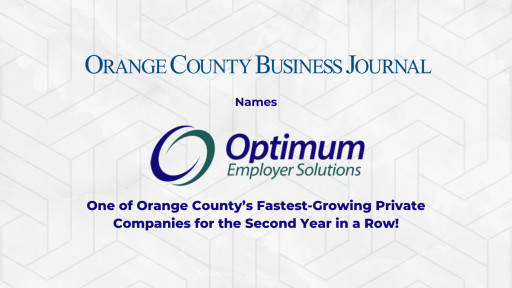 Optimum Employer Solutions Named One of the Fastest-Growing Privately Held Companies of 2024