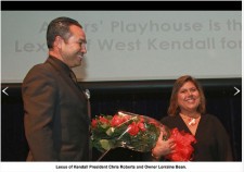 Lorriane Bean, Dealer Principal, with Chris Roberts, CEO, Lexus of Kendall