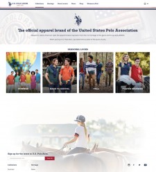 U.S. Polo Assn. Global Website Landing Page