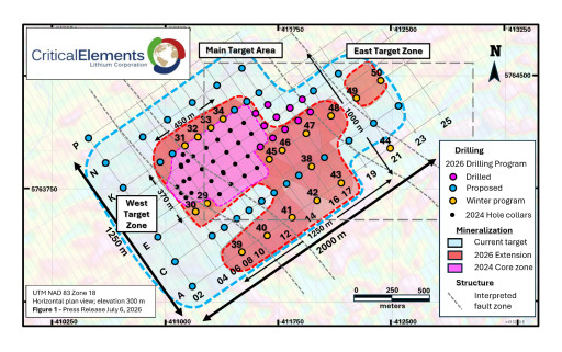 Critical Elements Provides an Update on Its 10,000-Meter Summer Drill Program at Rose West