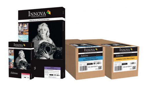 New "Editions" Range by Innova Art Features European Mould-Made Papers
