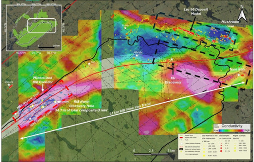 ATHA Energy Confirms New High-Grade Discovery at Angilak Project - Rib North, Maiden Hole Returns Assays with 34.7 m of Total Composite Uranium Mineralization, Including 13.6 m Grading 0.53% U3O8, 1.1 m Grading 4.81% U3O8, and Grades Up to 8.16% U3O8