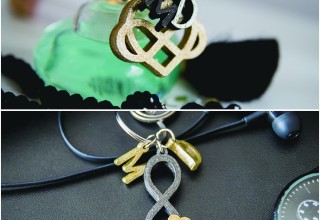 Bonny and Clide personalized key chain set