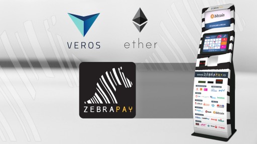 ZebraPay to Support VEROS and Ether Cryptocurrencies Soon