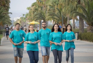 Stella Esmeralda and her Drug-Free World team set out to distribute copies of Truth About Drugs booklets—they have handed out 9,000 copies so far.