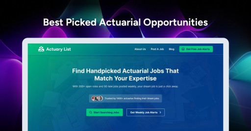 ActuaryList Launches as the Premier Global Job Platform for Actuaries, Connecting Talent Across 47 Countries