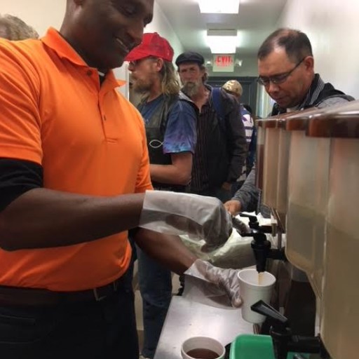 Jack Scruggs Volunteering at Local Soup Kitchen
