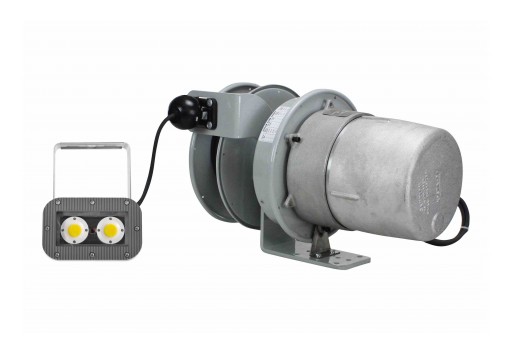 Larson Electronics Releases 40W Explosion Proof AC LED Light Fixture, 50' Cord Reel, ATEX/IECEx
