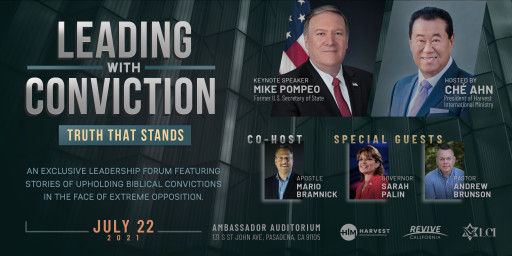 Ché Ahn Presents 'Leading With Conviction' an Event With Mike Pompeo to Promote Strength in Biblical Values Against All Odds
